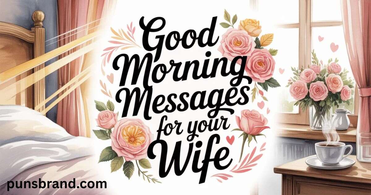 Good Morning Messages for Your Wife